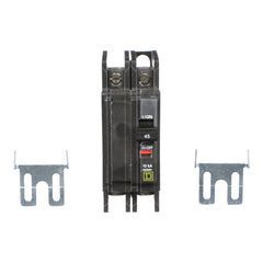 Square D QOU245B 2-Pole 45 Amp 120/240 Volt Thermal Magnetic/Common Trip Miniature Circuit Breaker