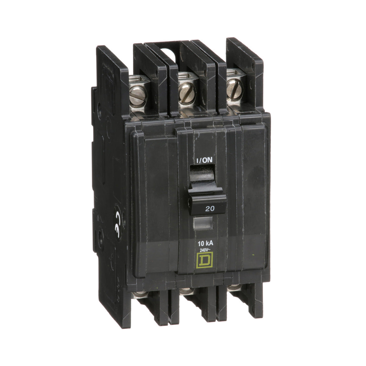 Square D QOU320B Mini Circuit Breaker 20A 3 Pole 240 VAC 10kA Bulk Pack