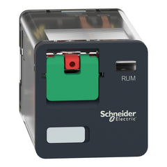 Schneider Electric RUMC21F7 Square D 120 VAC 10 Amp 2CO Din Rail/Panel Mount Plug-In Relay