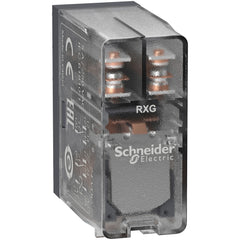 Schneider Electric RXG25BD interface plug in relay, Harmony Electromechanical Relays, 5A, 2CO, clear cover, 24V DC