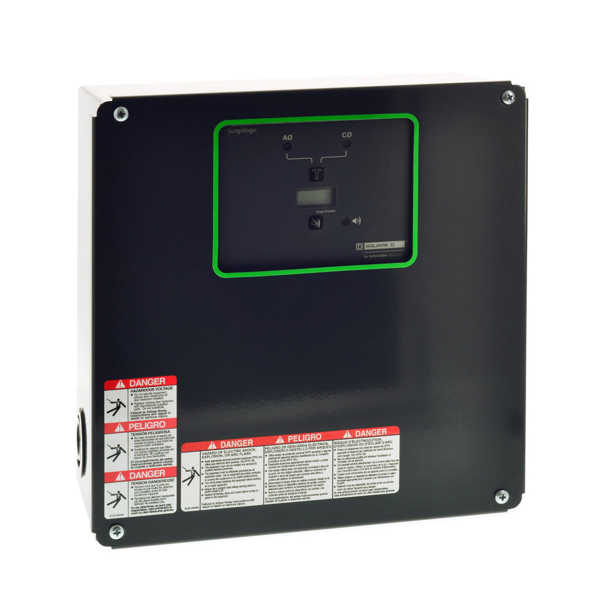 Square D SSP03EMA24 Surge Protection Device, Surgelogic, EMA, 240kA, 240/120VAC delta, 3 phase, 4 wire, NEMA 1