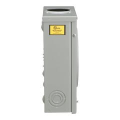 Square D UTRS101B 600 VAC 125 Amp NEMA 3R Overhead/Underground Service Ringless Meter Socket