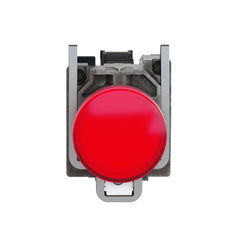 Schneider Electric XB4BVB4 Square D 22 mm 24 VAC/VDC 18 mA Red Round Illuminated Pilot Light with LED