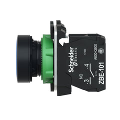 Schneider Electric XB5AA61 Square D 22 mm 600 VAC 1.2 Amp 1NO Blue Round Momentary Flush Non-Illuminated Push Button