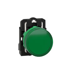 Schneider Electric XB5AVB3 Square D 22 mm 24 VAC/VDC 18 mA Green Round Pilot Light with LED