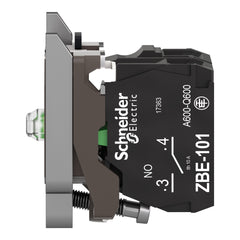 Schneider Electric ZB4BW0G11 Square D 22 mm 110 to 120 VAC 1NO White Single Contact Block Light Module with LED