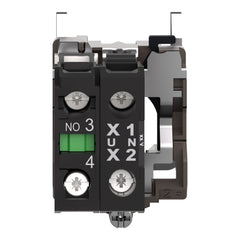 Schneider Electric ZB4BW0G11 Square D 22 mm 110 to 120 VAC 1NO White Single Contact Block Light Module with LED