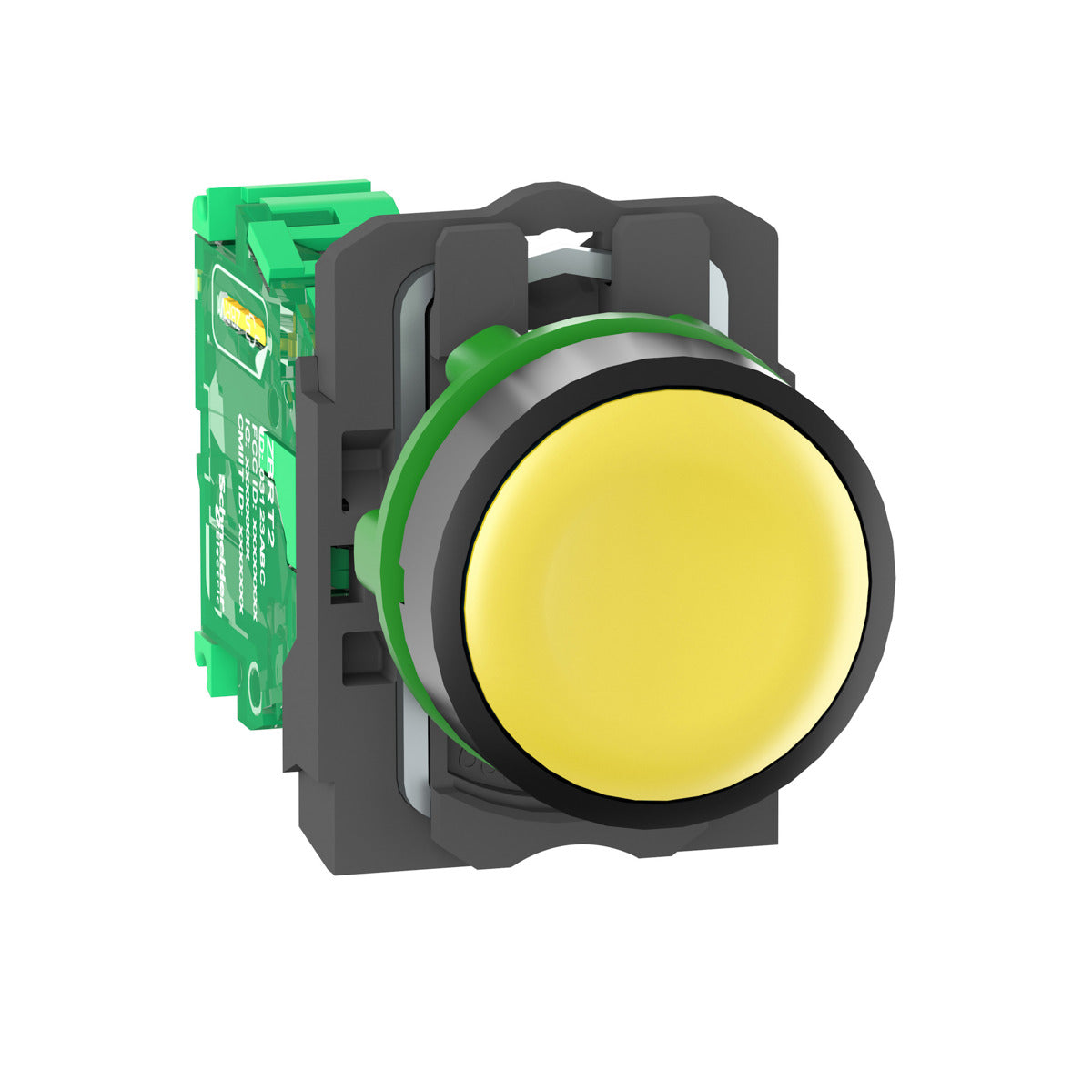 Schneider Electric ZB5RTA5 Wireless and Batteryless Transmitter Harmony XB5R Push Button Plastic Yellow 22mm Spring Return