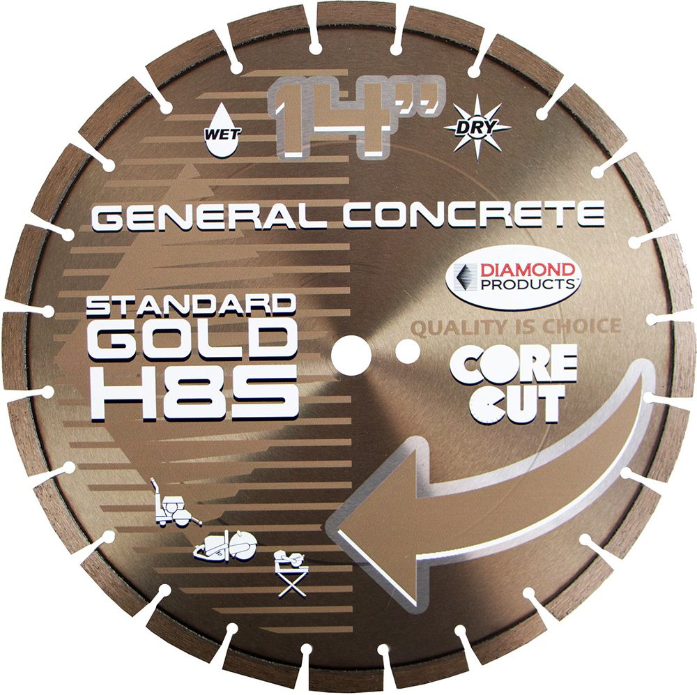 Diamond Products 57721 14 Standard Gold High Speed Diamond Blade