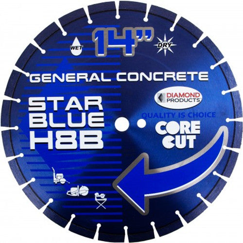 Diamond Products 85261 14 Star Blue High Speed Diamond Blade