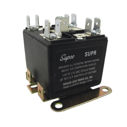 Supco SUPR Universal Potential Relay 110/270V 30 A