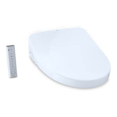 Toto SW3046AT40#01 S500E Contemporary Washlet Electric Heated Bidet Toilet Seat for Elongated Toilet Cotton White