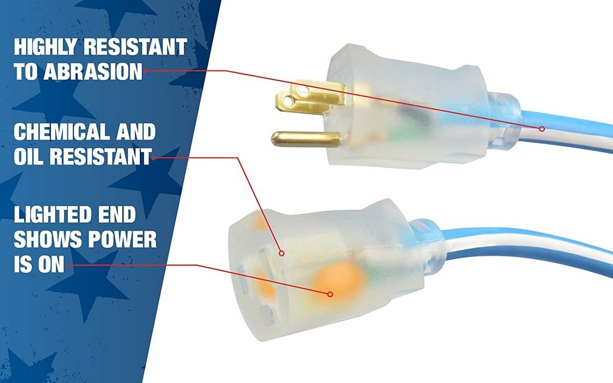 Southwire 1639SW0061 Polar/Solar Supreme Extension Cord 100 ft