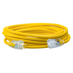 Southwire 1687SW0002 25ft Polar/Solar SJEOOW Outdoor Extension Cord with Light Ends