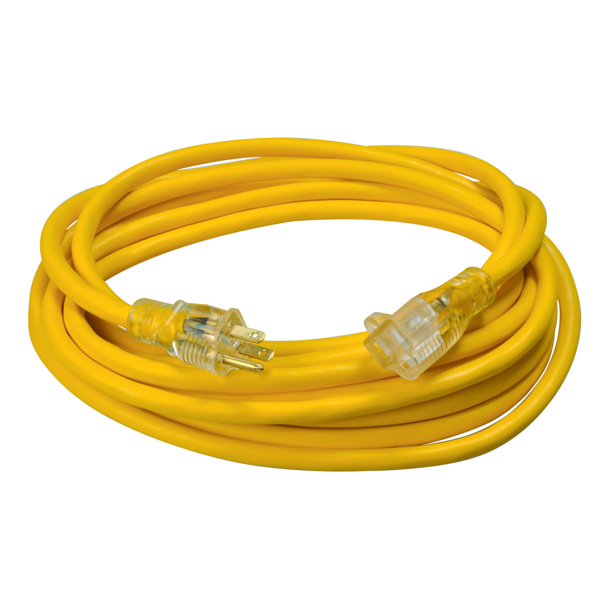 Southwire 2587SW8802 12/3 SJTW Extension Cord 25 Feet Yellow