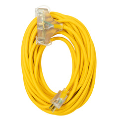 Southwire 3488SW0002 50ft Polar/Solar SJEOOW Outdoor Tritap Extension Cord 12/3 Yellow