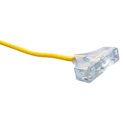 Southwire 3488SW0002 50ft Polar/Solar SJEOOW Outdoor Tritap Extension Cord 12/3 Yellow