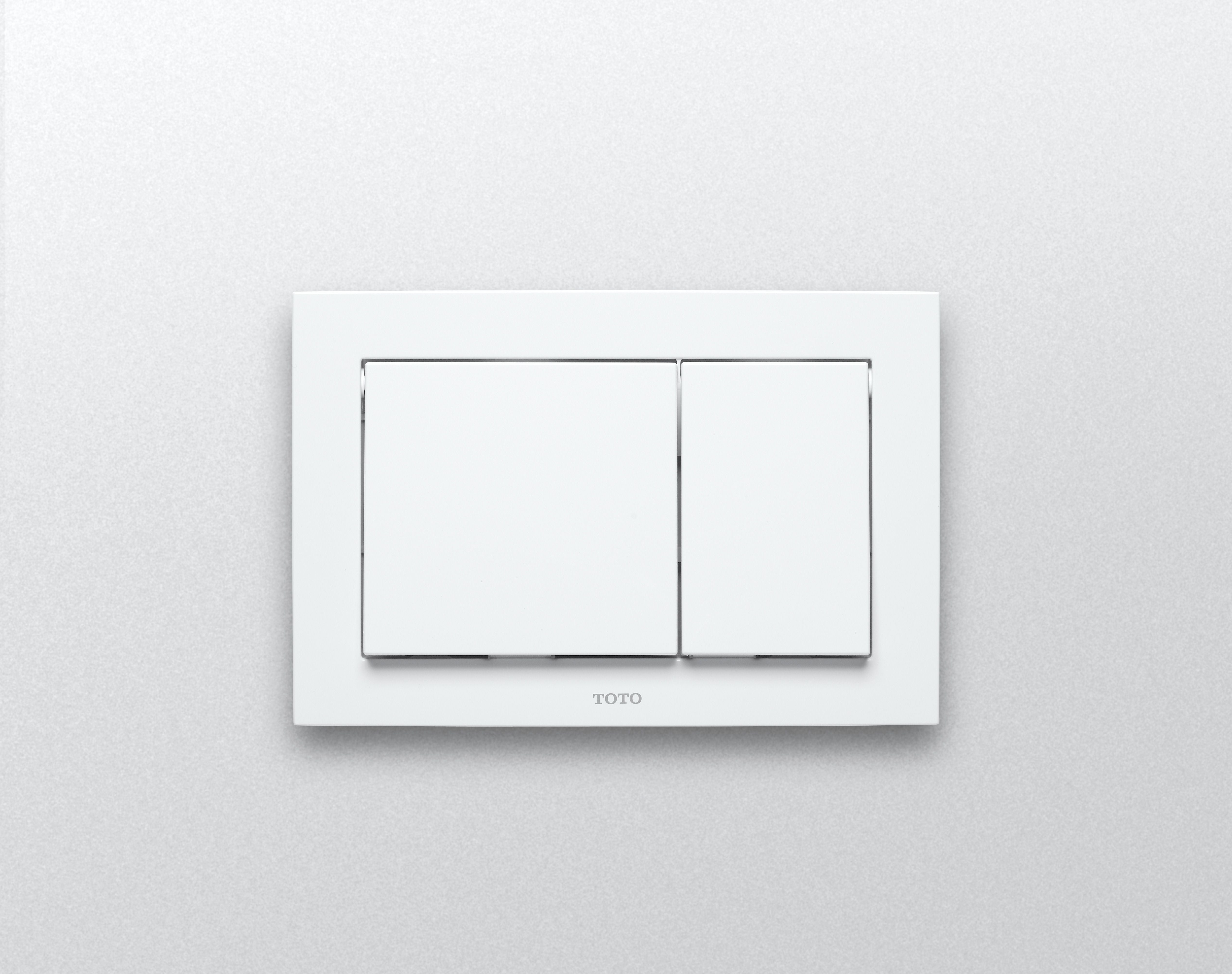 Toto YT800#WH Push Plate Rectangle White for In-Wall Tank System