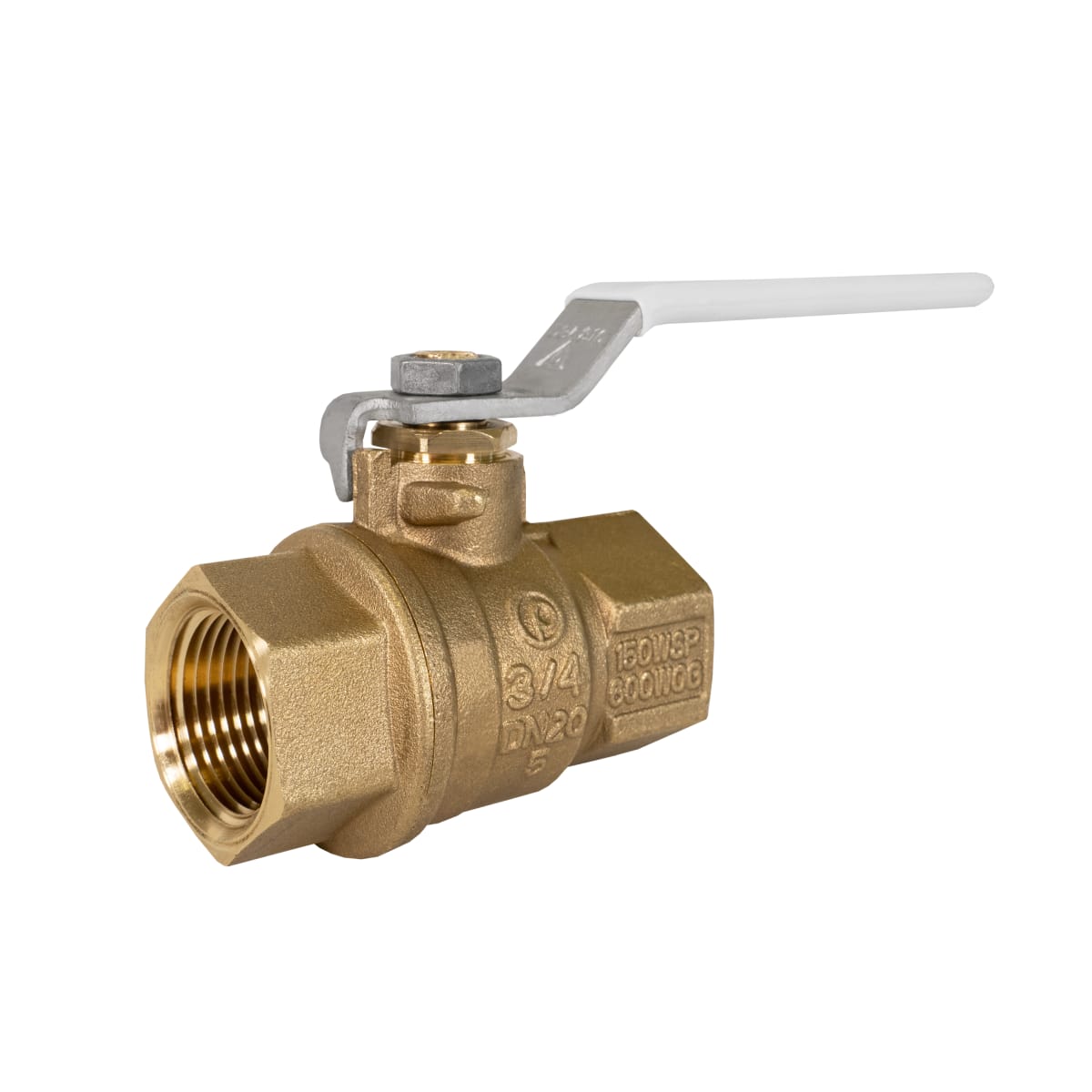 Jomar 100-406G 2 Piece Full Port Threaded Connection Dezincification Resistant Brass