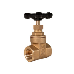 Jomar 103-308 Regular Brass Gate Valve, Non-rising Stem, Threaded Connection, 200 WOG