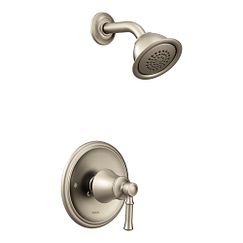 Moen T2182EPBN Dartmoor One Handle Single Function Shower Faucet in Brushed Nickel (Trim Only)