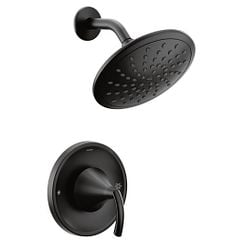 Moen T2842EPBL Glyde One Handle Single Function Shower Faucet in Matte Black (Trim Only)