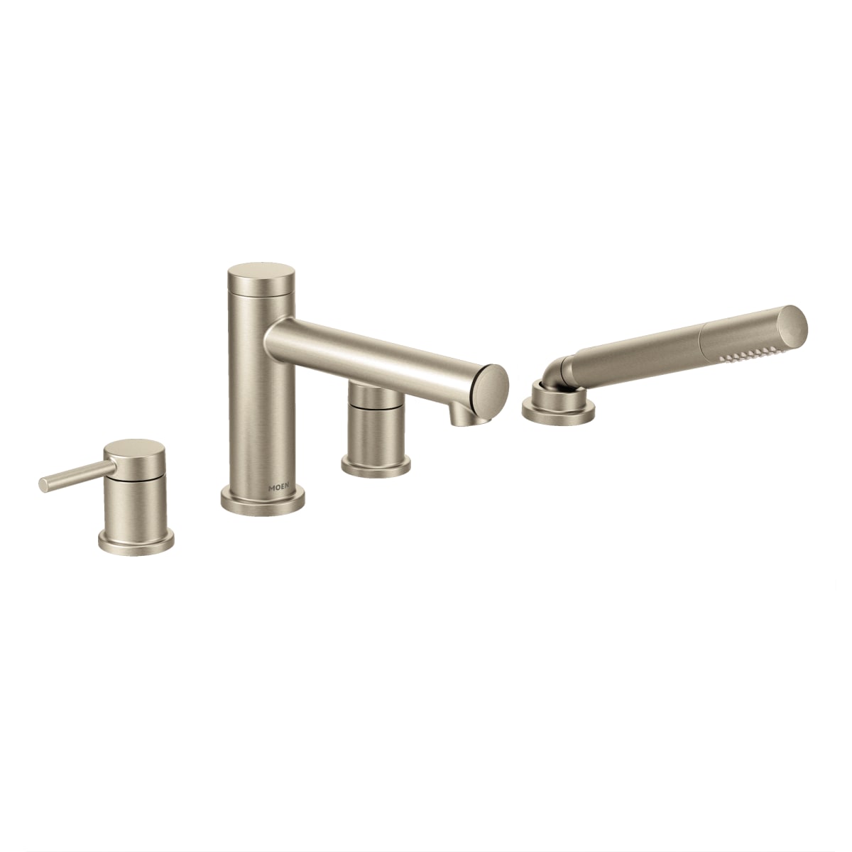 Moen T394BN Align Two Handle Roman Tub Faucet with Handshower in Brushed Nickel (Trim Only)