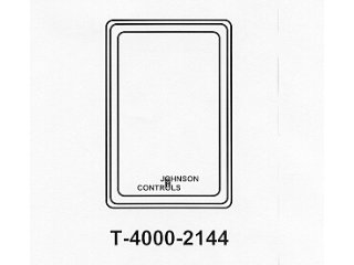 Johnson Controls T-4000-2144 Series T-4000 Vertical Beige Plastic Cover Without Thermometer/Set Point Window