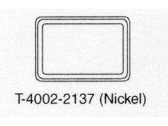 Johnson Controls T-4002-2137 Nickel Plated Thermostat Cover Plate Horizontal Vertical