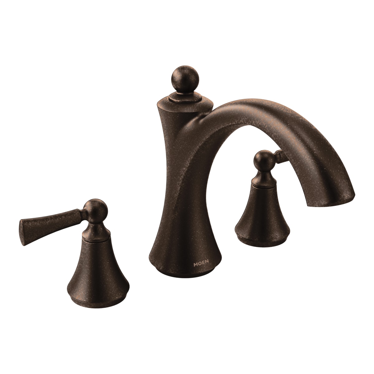 Moen T653ORB Wynford 2-Handle Deck-Mount Roman Tub Faucet in Oil Rubbed Bronze (Valve Sold Separately)