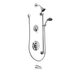 Moen T8343EP15 Two Handle Single Function Shower System in Polished Chrome