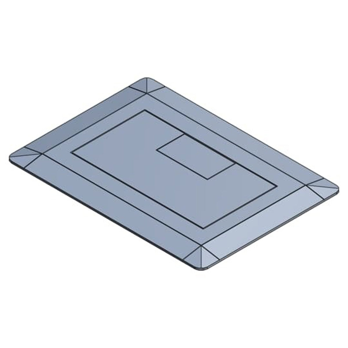 CARLON E9761S Single Gang Floor Box Cover Width 7.13 Inches x Length 5 Inches Replacement MPN