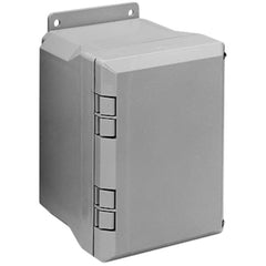 CARLON NH664 Circuit Safe Polycarbonate NEMA Enclosure Assembly with hidden-hinge opaque cover, 6 inches x 6 inches x 5 inches