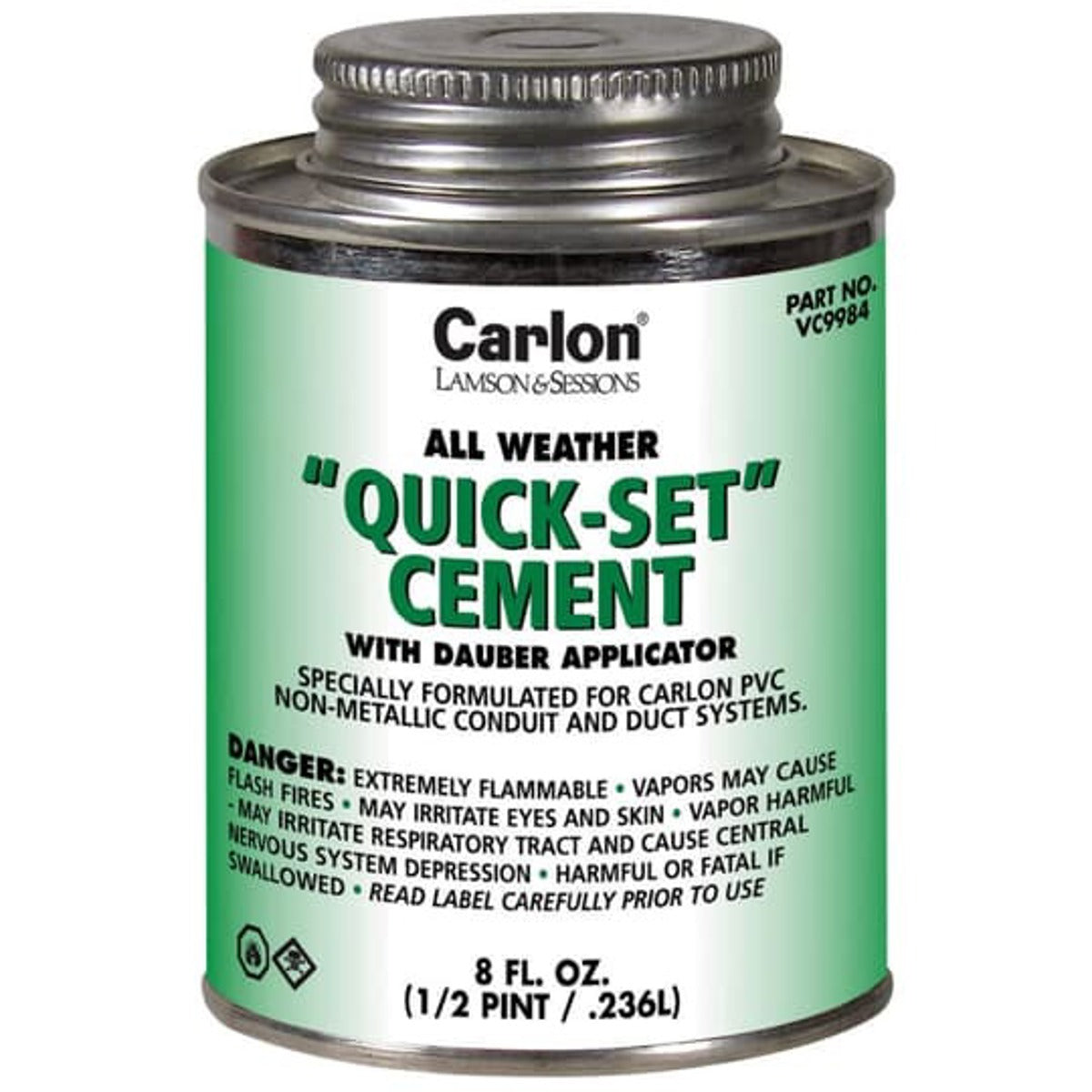 CARLON VC9983 Pint Size All Weather Quickset Clear Cement