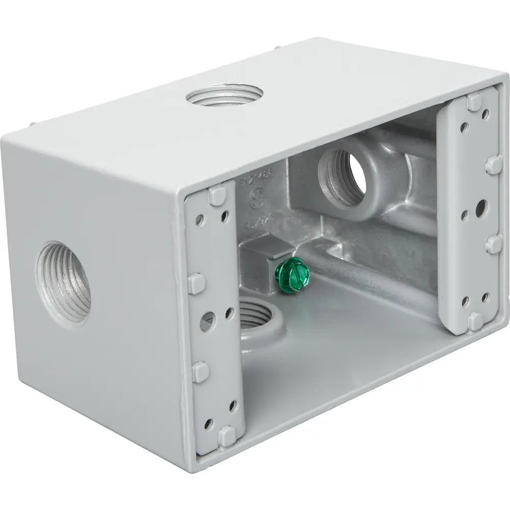 BWF DB5-22XV Type X 1-Gang Deep Weatherproof Outlet Box (1/2) - 58385