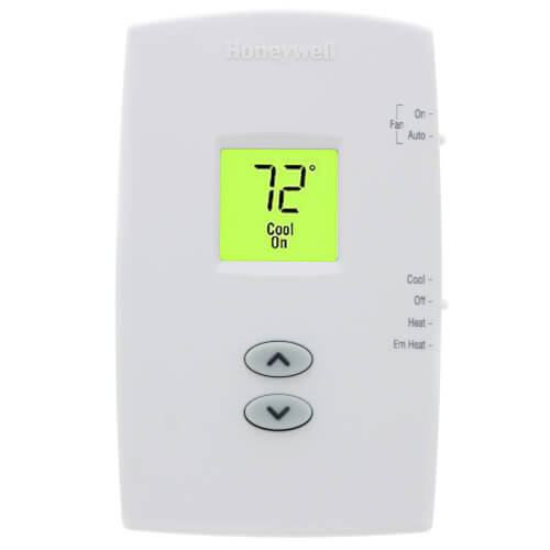 Resideo TH1210DV1007 PRO 1000 Non-Programmable Vertical Thermostat 2H/1C Heat Pump