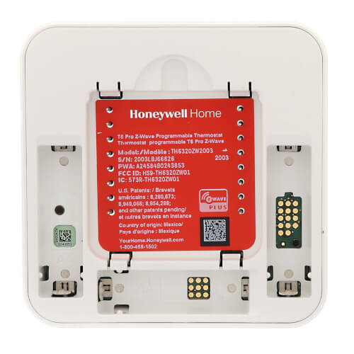 Honeywell Home TH6320ZW2003 Z-Wave T6 Pro Programmable Thermostat 3H/2C Heat Pump 2H/2C Conventional