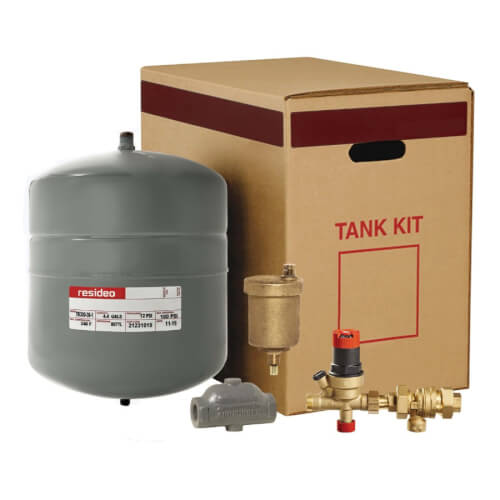 Resideo TK300-30A-1FM Boiler Trim Kit W/Air Purger 4.4 Gallon 1/2 MPT Tank 1 FNPT 100 psi