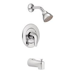 Moen TL471 Flara One Handle Single Function Bathtub & Shower Faucet in Polished Chrome (Trim Only)