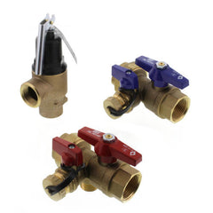 AO Smith 100112255 Lead Free Isolation & Pressure Relief Valves, 1 FNPT x FNPT (T-M50)