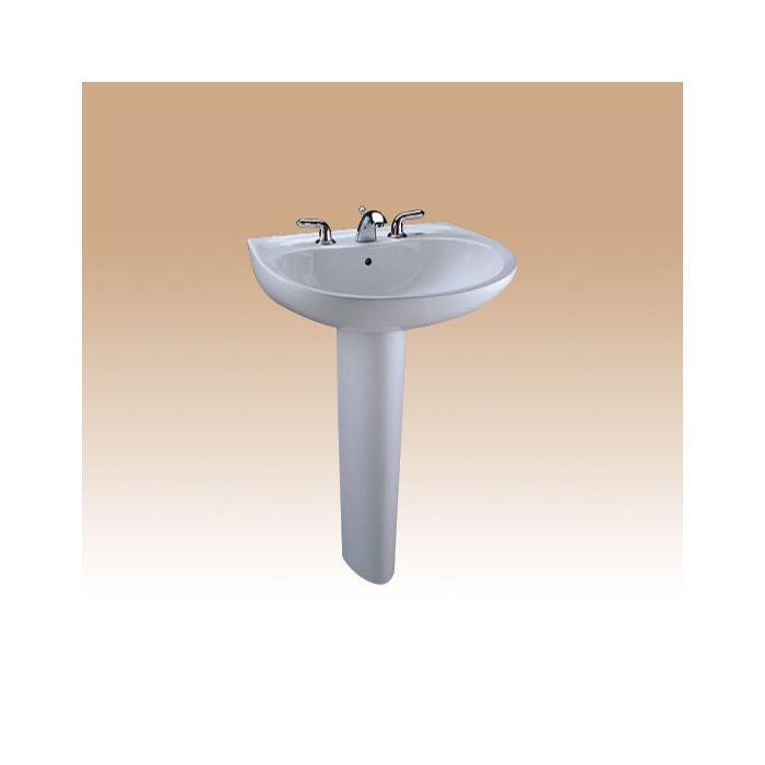 Toto LT241.8G#12 - Supreme Sedona Beige Pedestal Sink with 8 on Center Faucet Holes