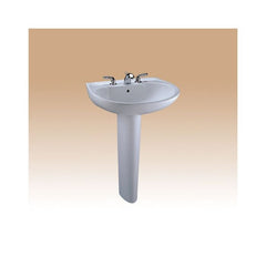 Toto LT241.8G#12 - Supreme Sedona Beige Pedestal Sink with 8 on Center Faucet Holes