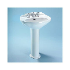 Toto LT754.8#01 Whitney (8 on Center Faucet Holes) Cotton White Drop-In Sinks - Vitreous China 25 x 19