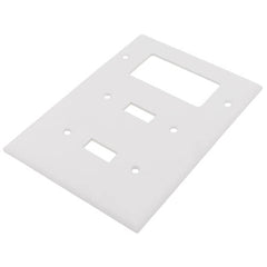 Pass & Seymour TP226W 3Gang Wall Plate, 2-Toggle / 1-Decorator - White