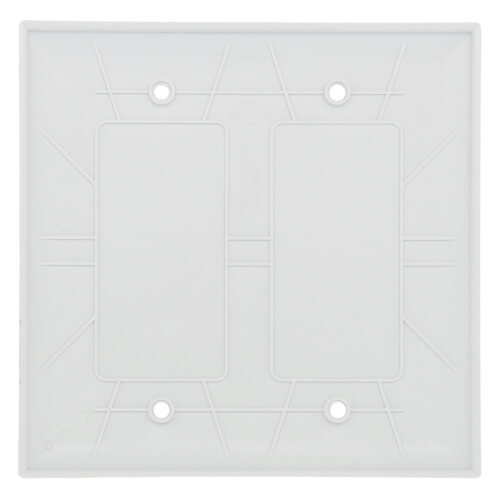 Pass & Seymour TP23W Wall Plate - Box Mounted, 2-Gang, White