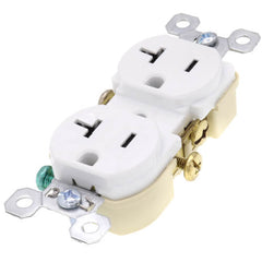 Pass & Seymour TR20W Duplex Tamper Resistant Straight Blade Receptacle 20A 125V