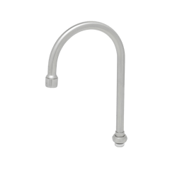 T&S Brass S133X Gooseneck Swivel Spout 5-11/16 inch Stainless Steel