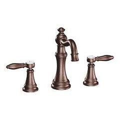 Moen TS42108ORB Weymouth Two Handle Widespread Bathroom Sink Faucet in Oil Rubbed Bronze