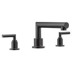 Moen TS93003BL Arris 2-Handle Deck-Mount Roman Tub Faucet Trim Kit in Matte Black