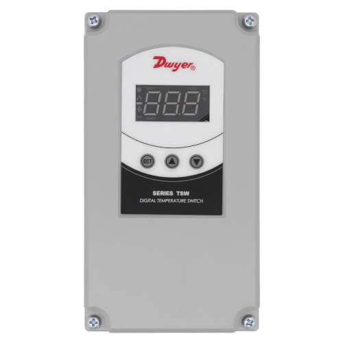 Dwyer TSW-150 Temperature Control Weatherproof Enclosure 90-255 VAC Power Supply Single Stage